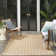 Koebe Geometric Reversible Indoor / Outdoor Area Rug in Tan