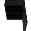 Armoire murale So-Hi en mélamine avec une porte, noir-1101922350