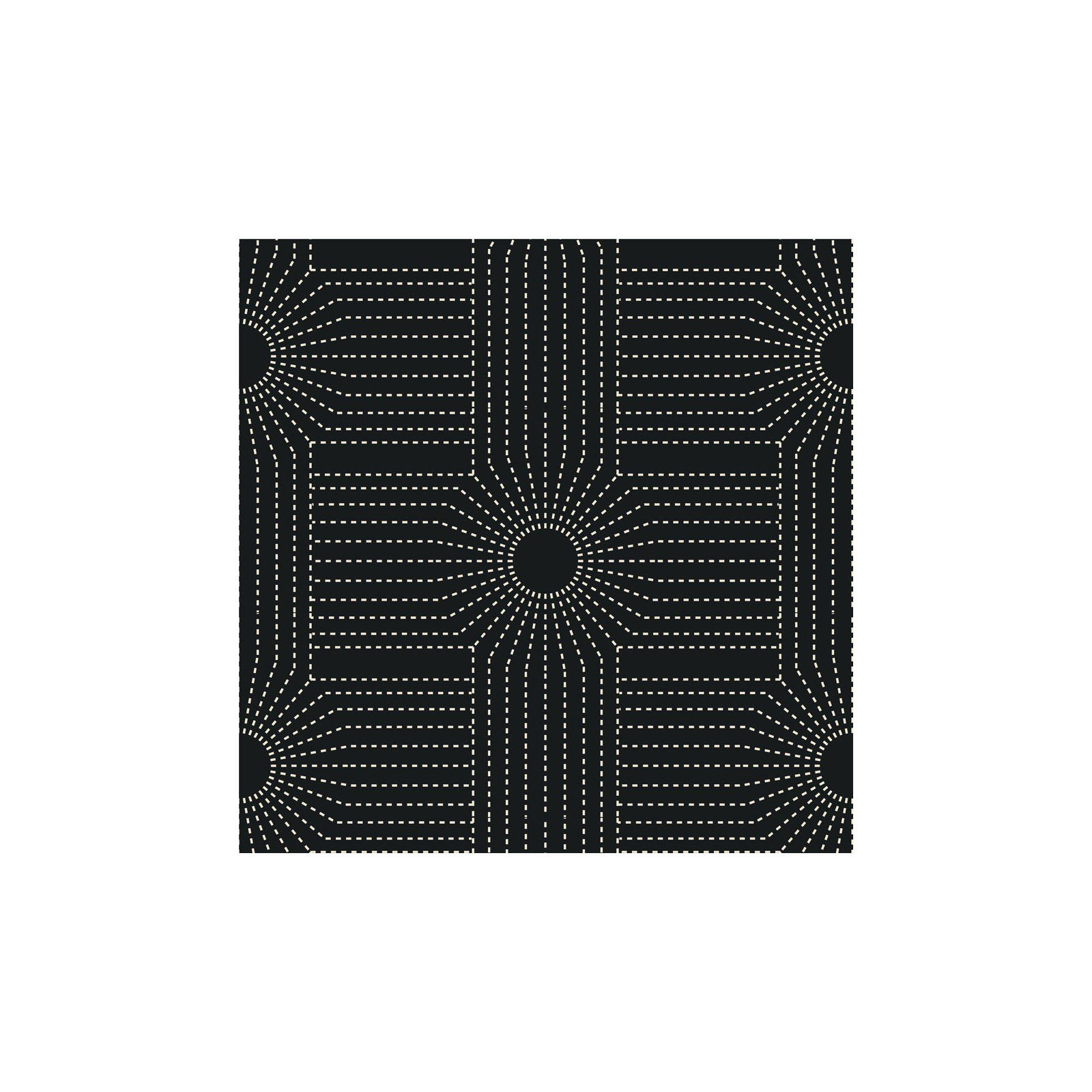 CoEd Wacker Peel & Stick Wallpaper Tile, Onyx, Non-pasted