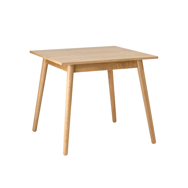 C35A Square Oak Dining Table, Nature