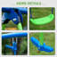 Metal Swing Set With Glider, Two Swing Seats And Adjustable Height, Outdoor Heavy Duty A-Frame