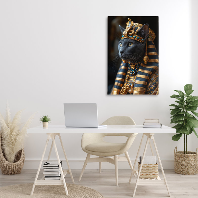 Art égyptien égyptien par Roozbeh Bahramali, H 36 po x l 24 po
