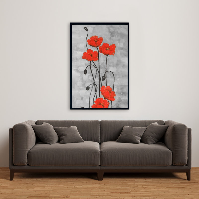 «Long Stem Flowers» sur toile