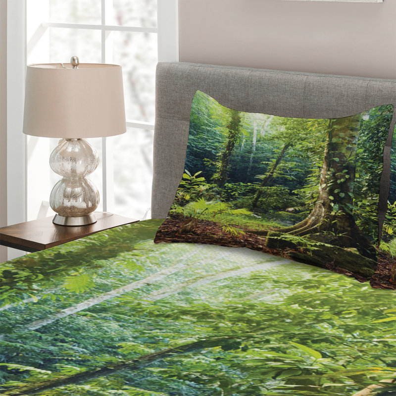 Forest Rustic Polyester Coverlet