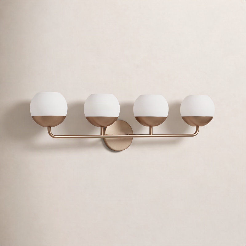 Avoca 4 - Light Dimmable Vanity Light, Satin Brass