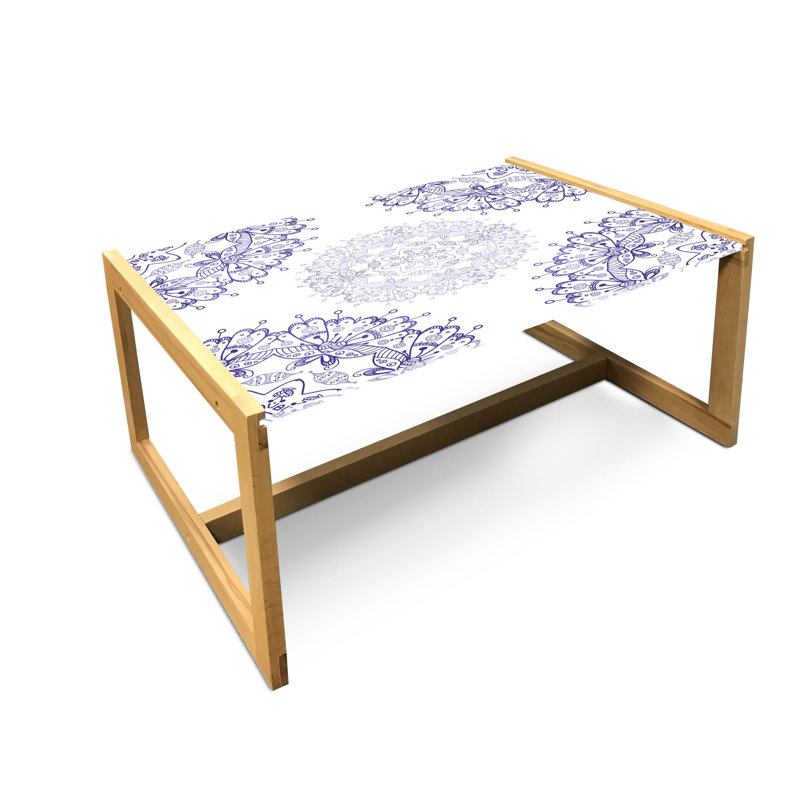 Jamee Trestle Coffee Table, 40cm H x 91cm W x 62cm D