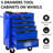 20" 5 - Drawer Metal Tool Chest With Bearing Slides, 4 Swivel Wheels  2 Brake , Key Locking For Comprehensive Protection Rolling Chest, Steel Organizer, Universal Optimal Storage-1083142720