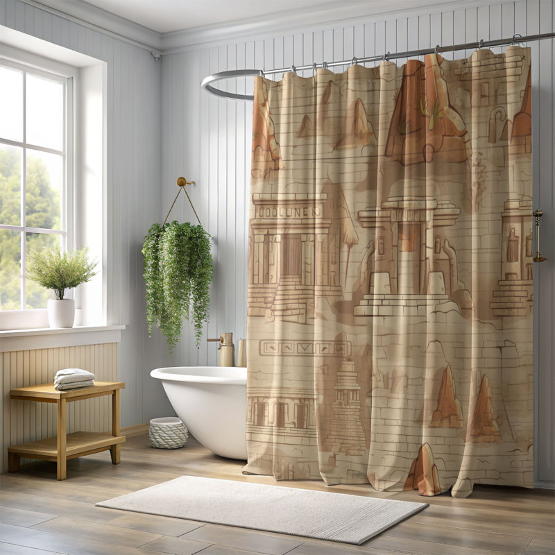 Rideau de douche Amorino, H 74 po x l 71 po