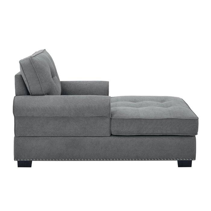 Red Barrel Studio® Calma Upholstered Chaise Lounge & Reviews | Wayfair