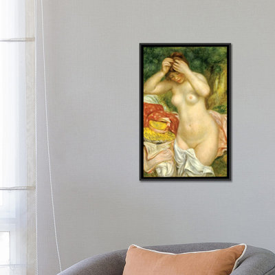 « bainur organisant les cheveux, 1893 » par pierre-auguste renoir, reproduction sur toile