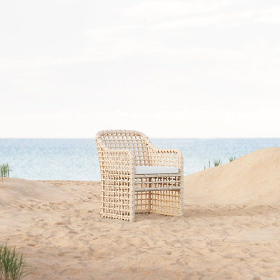 Kiawah Patio Dining Armchair with Cushion