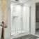 Visions 60" W x 36" D x 78" H  Semi Frameless Rectangle Shower Kit with Fixed Panel and Base Included