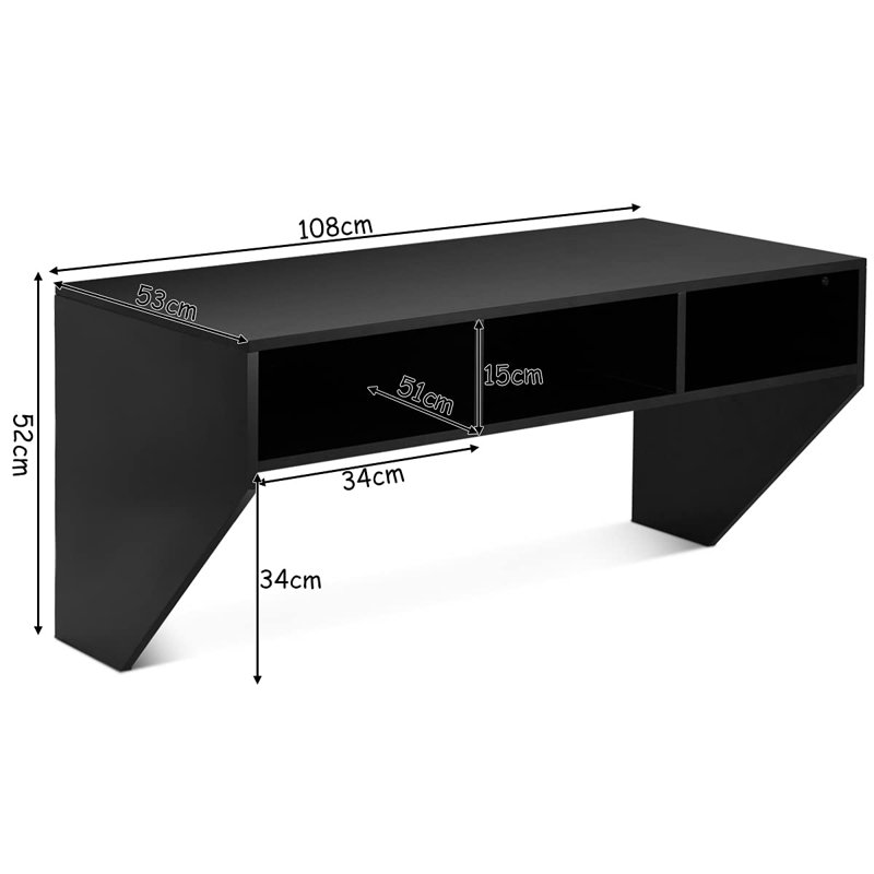 Fowz Floating Desk, Black