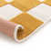 Philo Chequered Machine Woven Relief Indoor Outdoor Yellow Area Rug