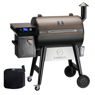 Gril et fumoir à granules de bois Z GRILLS 7002C, surface de cuisson principale de 504 po², température maximale de 450 °F