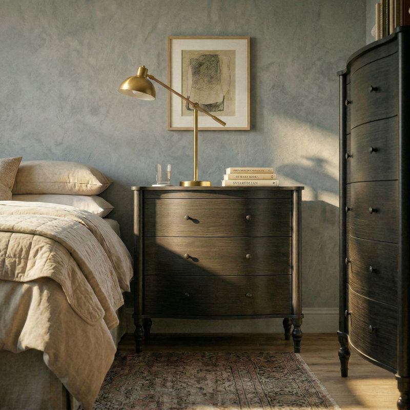 Vintage 2-piece Bedroom Set, Black