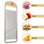 Trancheuse de mandoline à main pour la cuisine - Mandoline plate en acier inoxydable avec manche en cerisier - Coupe Julienne pour légumes et fruits - Gadgets de cuisine fabriqués en Italie par Kings County Tools