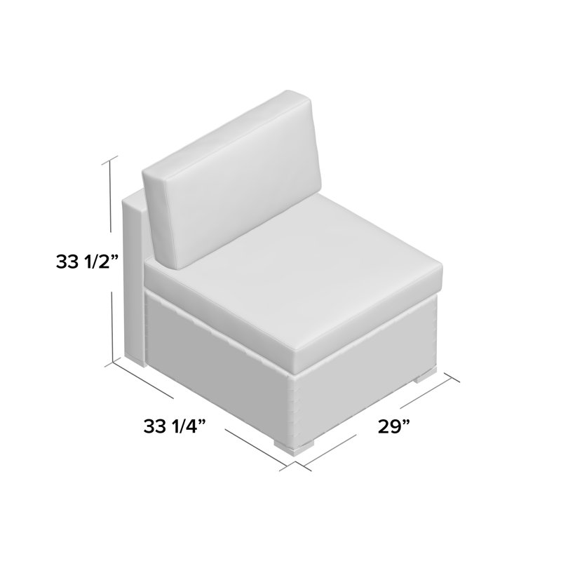 Chaise de patio avec coussins Arbedella, Blanc