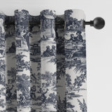 Au Village Toile Grommet Drapery Panels - Pair