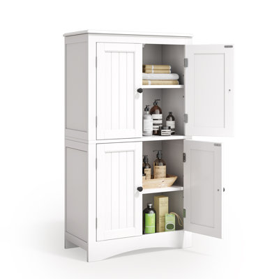 Armoire de cuisine de 43,3 po de hauteur avec tablettes réglables et tablette à micro-ondes, grande armoire de rangement pour la salle à manger et le salon