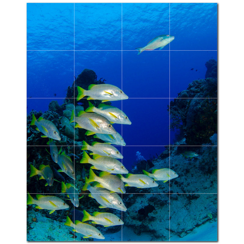 Panneau décoratif en céramique satinée 12 po x 12 po