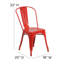 Commercial GradeMetal Indoor-Outdoor Stackable Chair-984495316