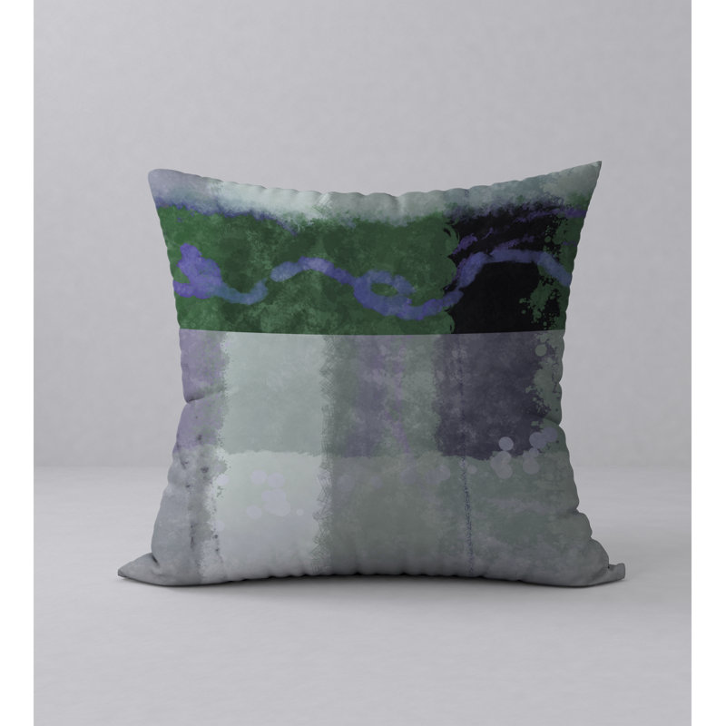 Housse de coussin décoratif carrée à motif de confiance et insert, 18" x 18"