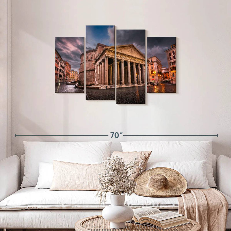 Pantheon At Piazza Della Rotonda, 27" H x 43" W