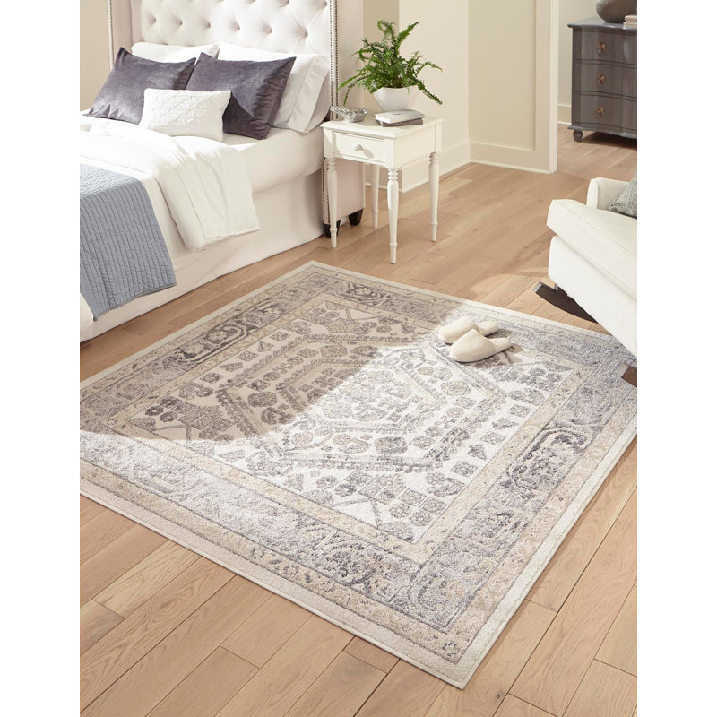 Edson Oriental Indoor Rug, Square 6'