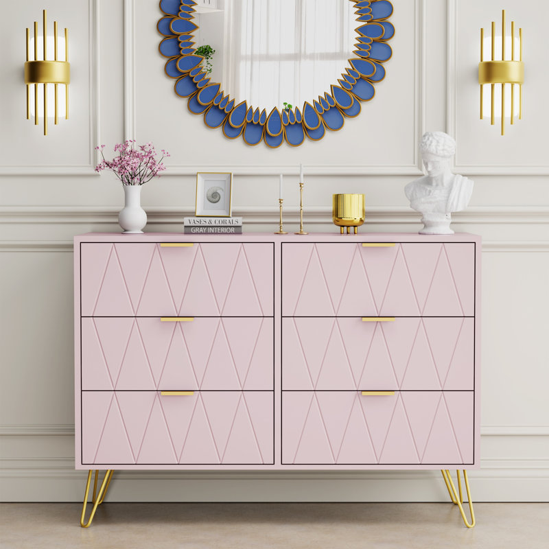 Commode double l 39,4 po Marable, Rose