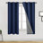 2 Panels Blackout Curtains Noise Reduction Blackout Drapes Thermal Insulated Energy Saving Curtain with Black Liner-32436220-32436221