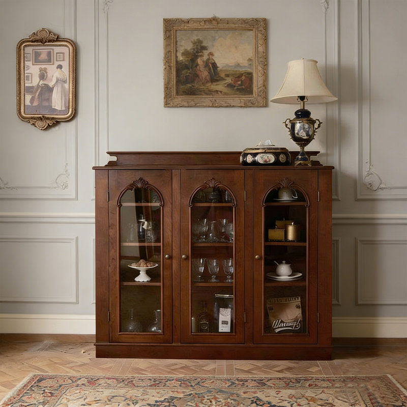 Elegant Wooden Display Sideboard