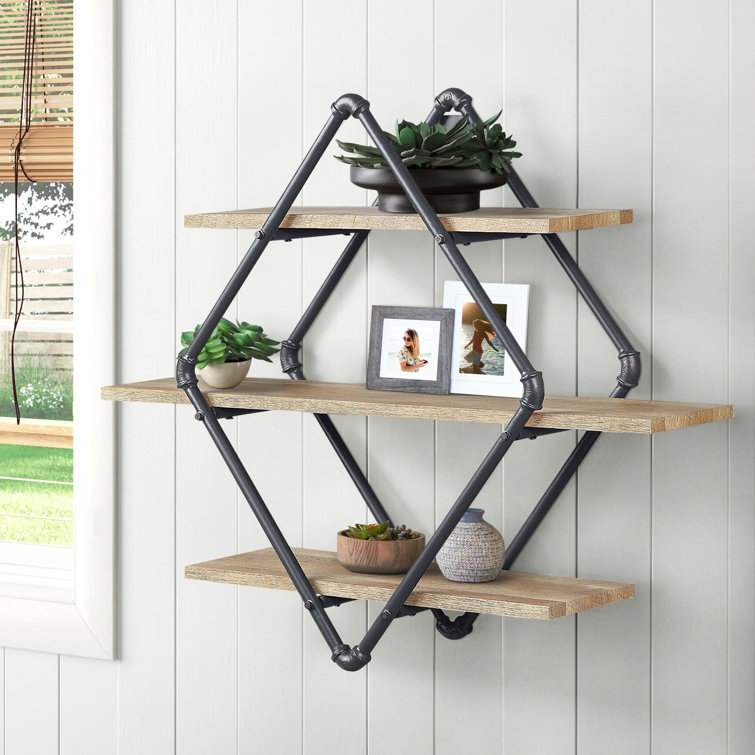 Midland 3 Piece Diamond Tiered Shelf