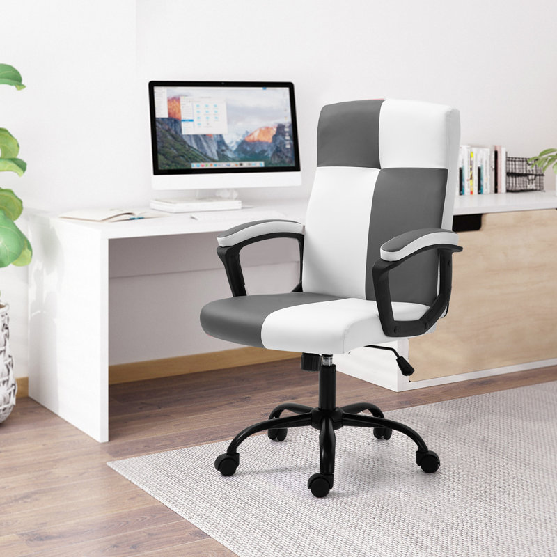 Fauteuil de conférence, Gris / blanc