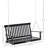 2-Seater Hanging Porch Swing With Slatted Design And Adjustable Chains, 440Lbs Weight Capacity, Perfect For Outdoor Relaxation