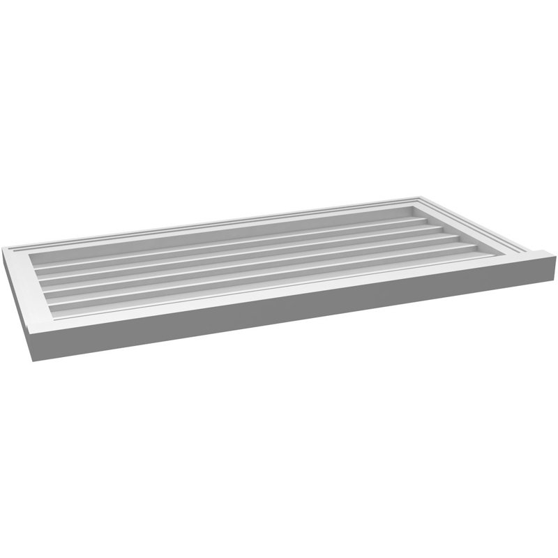 Cadre de seuil Brickmould, brun clair apprêté, H 20 po x l 40 po x P 2 po