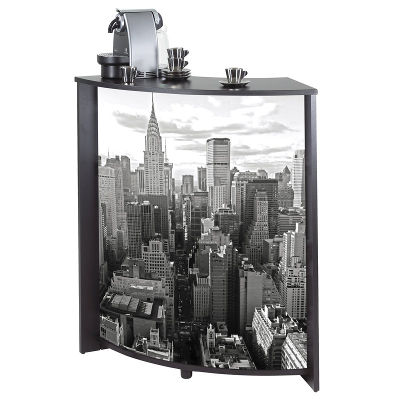 96.7cm Home Bar, Black