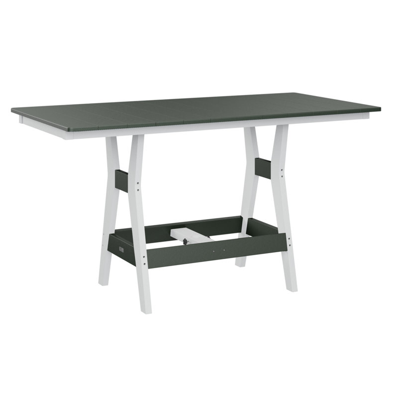 Table rectangulaire à hauteur de comptoir Camden, H 35,5 po x l 66 po x P 33 po, Gris clair