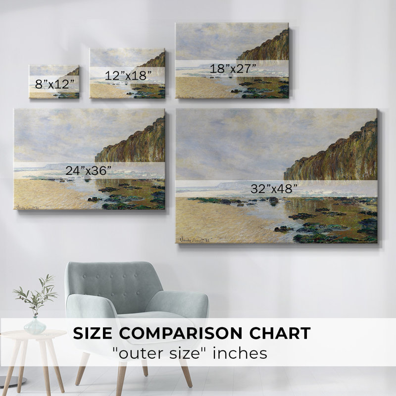 Claude Monet - Toile tendue avec châssis, H 12 po x l 18 po