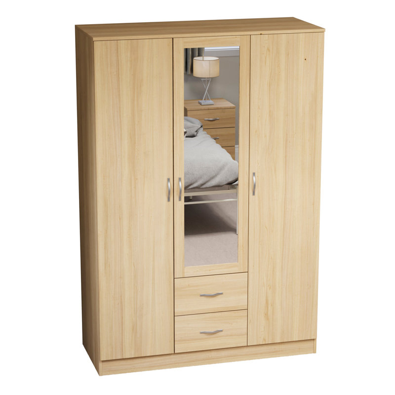 Maybery MDF & Particleboard Wardrobe, Natural