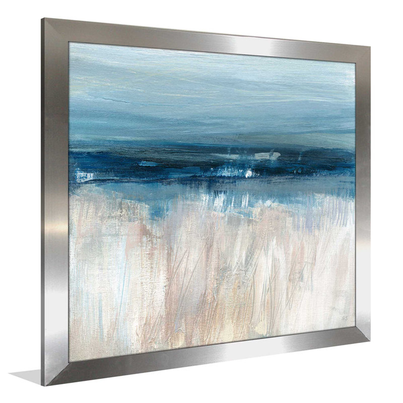 «On the Severn II», reproduction de peinture acrylique encadrée, H 25,5 po x l 25,5 po x P 1 po, Encadrement argenté