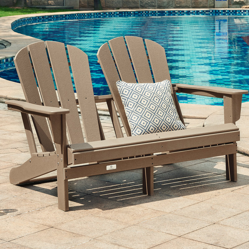 Outdoor Adirondack Chair, Brown