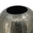 7X7x17" Aluminum Layered Chisel Oval Vase