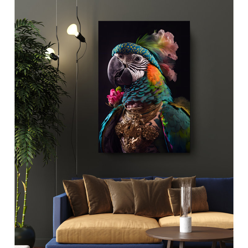 " Elite Parrot ", 36" H x 24" W x 1" D