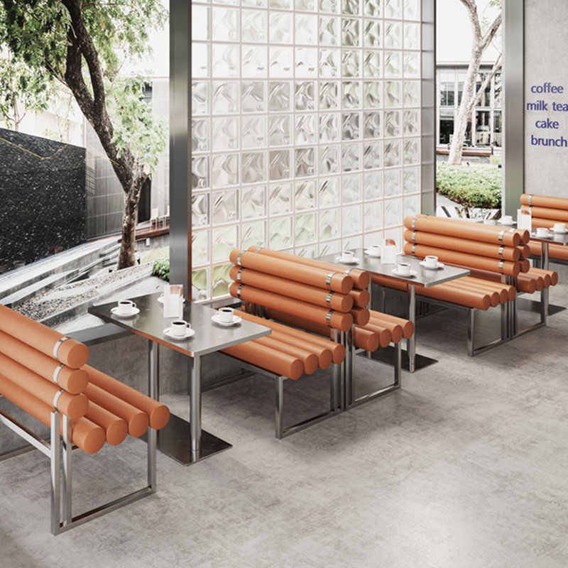 Bancs de restaurant légers et luxueux
