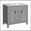 Meuble-lavabo 36 po avec lavabo supérieur, armoire de rangement moderne avec 2 portes à fermeture douce et 2 tiroirs, meuble-lavabo simple-1713226496