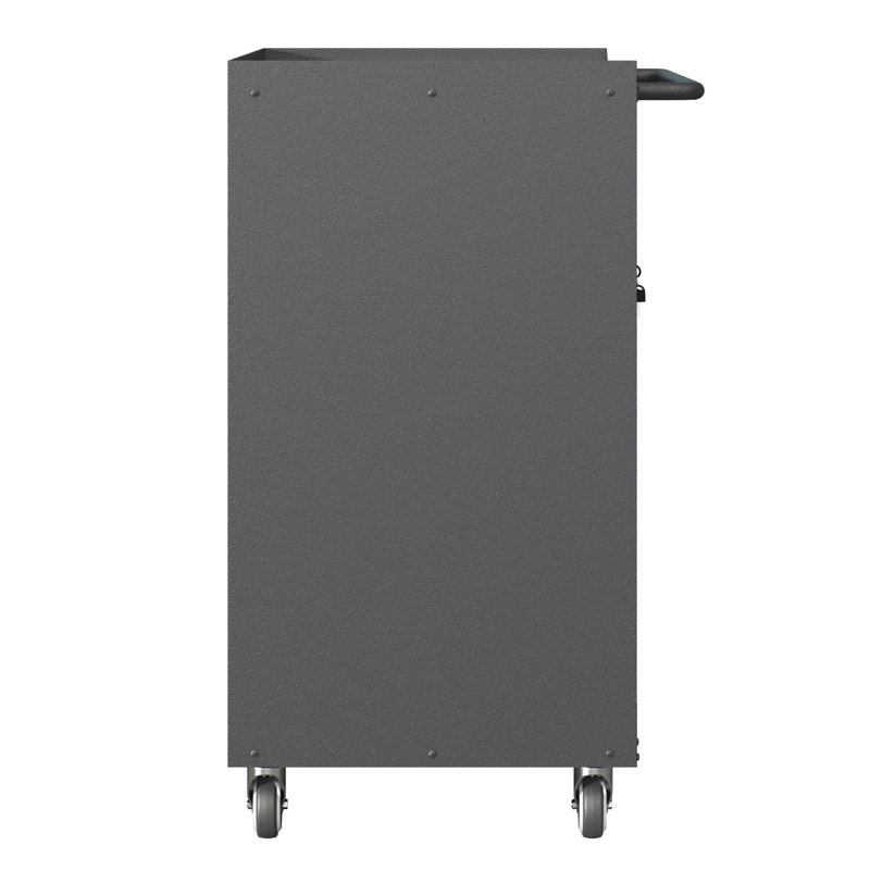 Armoire de rangement robuste pour outils en métal avec roulettes - Armoire de rangement pour outils pour le garage, le bureau et la maison