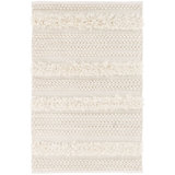 Zhara Stripe Ivory Handwoven Performance Rug