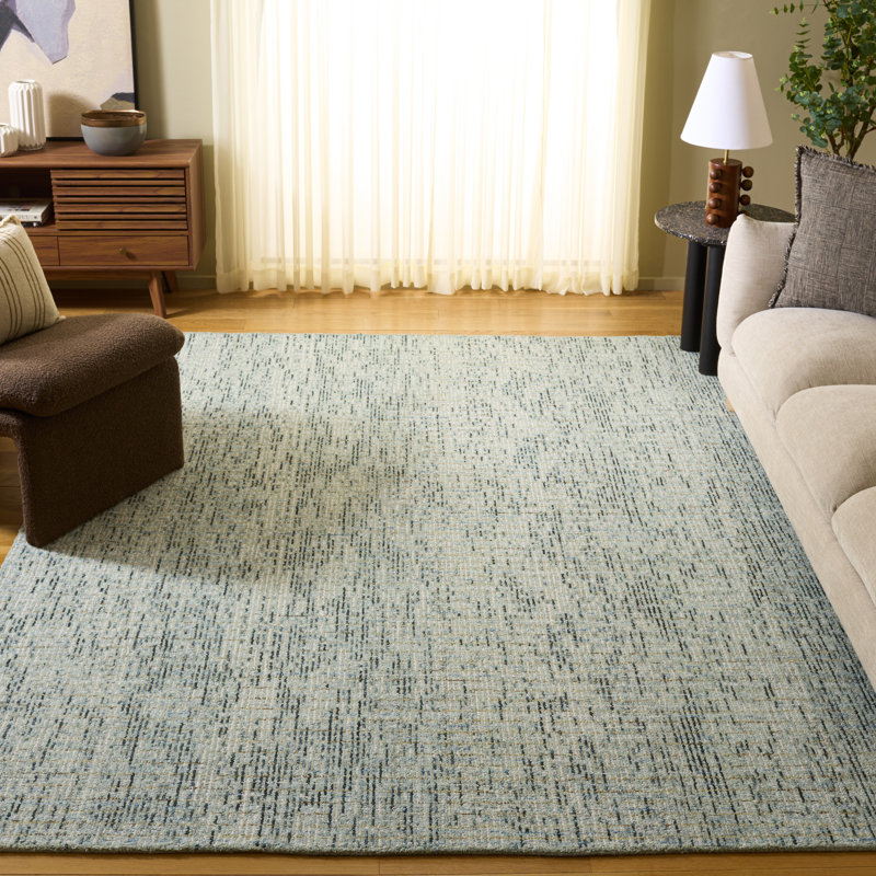 Winonah Tufted Wool Pile Performance Abstract Rug, Rectangle 8' x 10'