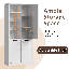 Armoire de rangement pour salle de bain 67 po H Double Tilt Out-1024683068